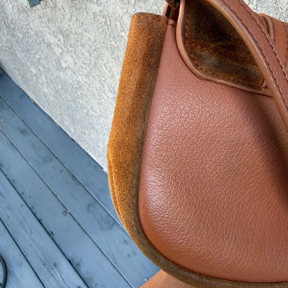 See By Chloe Small Brown Suede & Leather Crossbody Bag - Picture 11 of 13